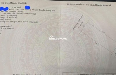 Bán đất đường Hòa Phú 10 (Gò Nảy 5 cũ) - Dtđ: 85m2